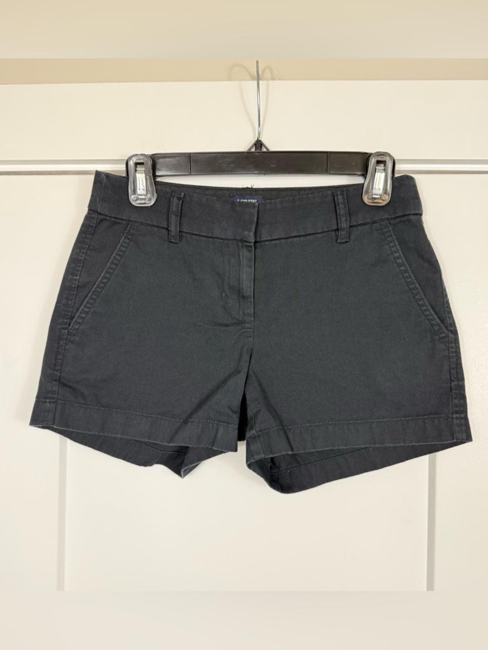 J. Crew Reimagined Chino Cotton Black Shorts Women’s Size 00